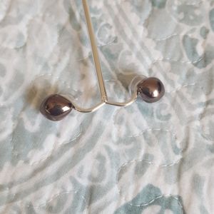 Brown earrings euc